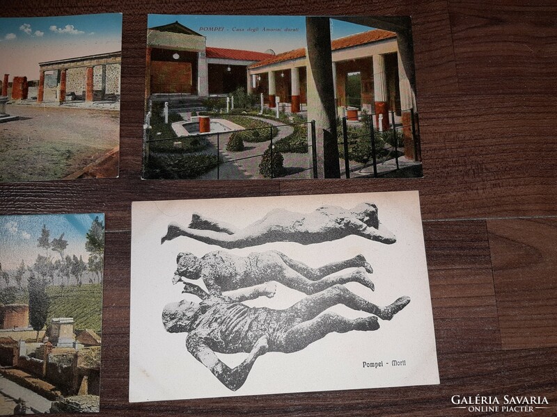 Antique postcards from Pompeii