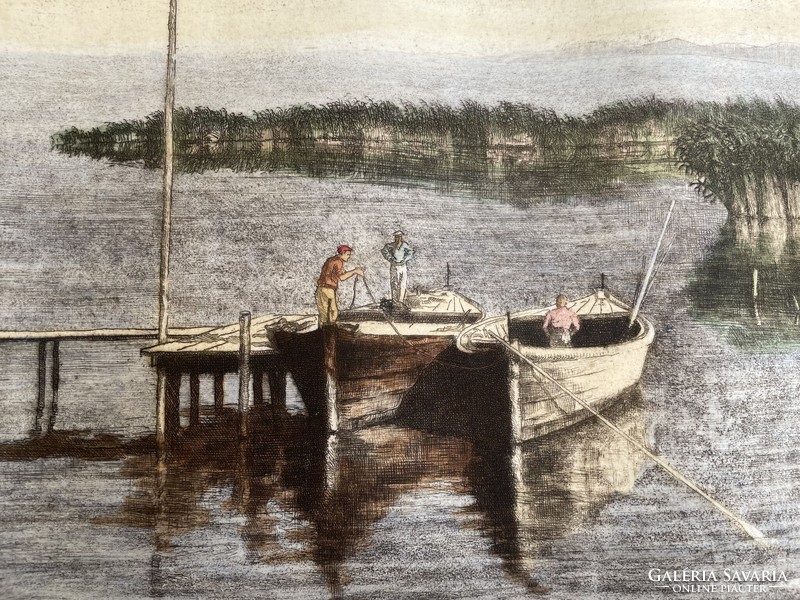 József / fishing boats in Csák