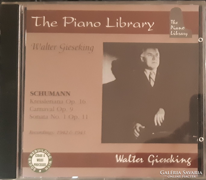 Walter gieseking schumann playing the piano cd