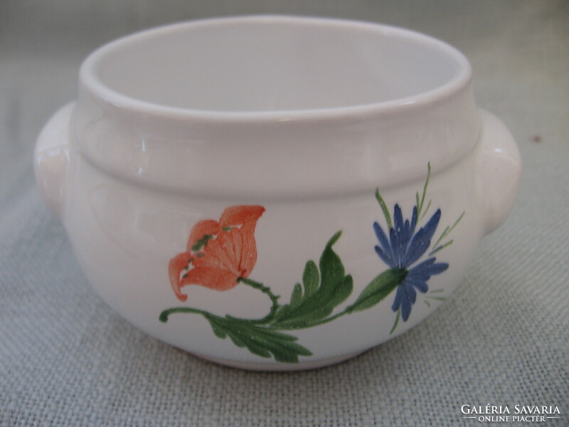 Városlődi-Herendi Manufaktúra pipacsos, búzavirágos csupor