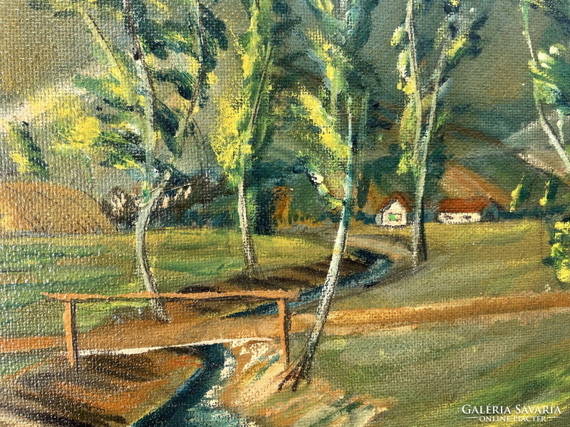 Szűcs j.:Wind-blown trees on the outskirts of the village
