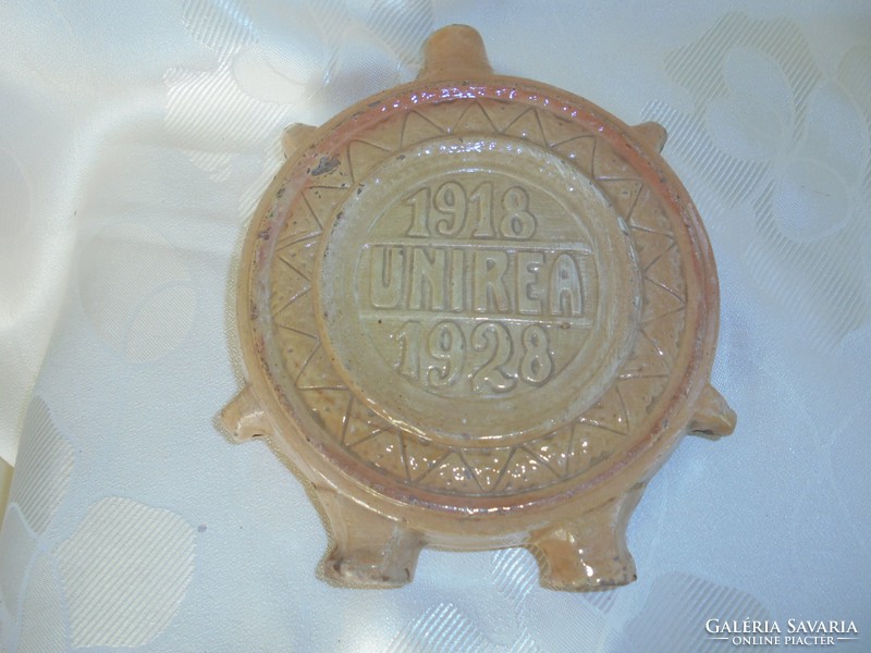 Mázas cserép kulacs UNIREA 1918-1928