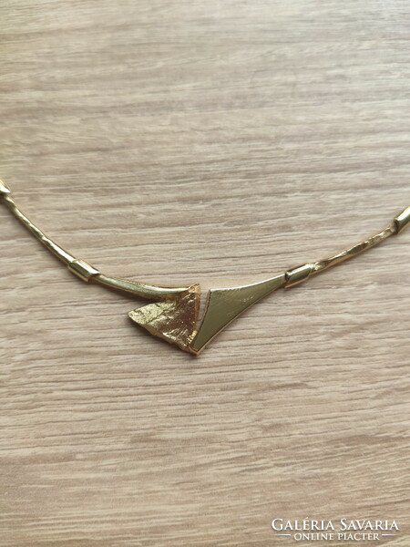 Modernist Finnish 14 carat gold necklace