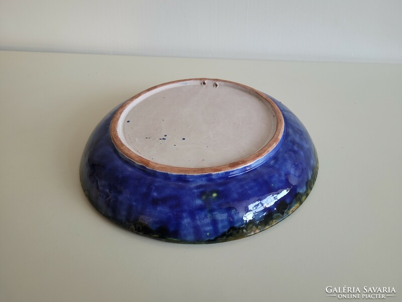 Retro ceramic bowl wall plate old decorative plate wall decoration 29 cm