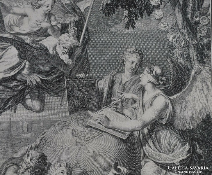 Baroque engraving, Bernard Picard, 1720