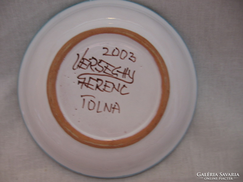 Habán tál, tányér, Verseghy Ferenc Tolna 2003