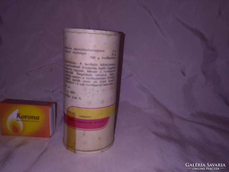 Régi MYCOSID hintőpor - Kőbányai Gyógyszergyár - 1972 - papírdoboz tartalmával