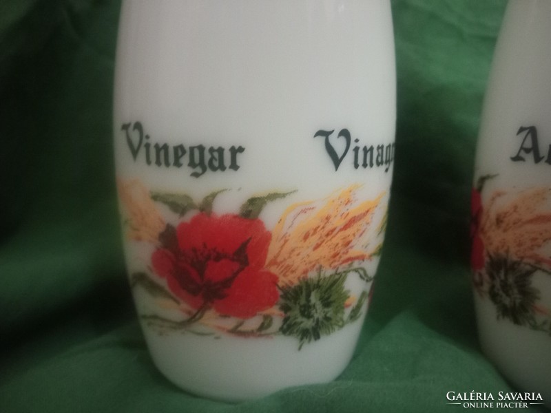 Antique cerve (Italian) milk glass with vinegar and oil spout