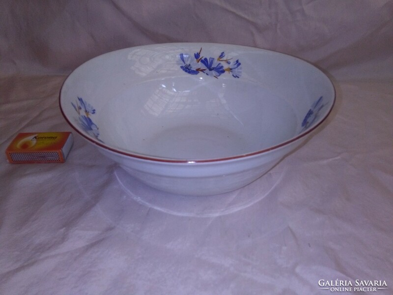 Blue floral porcelain bowl