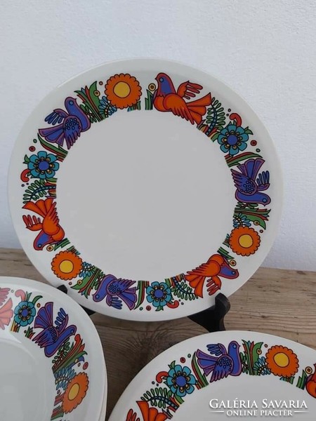 Beautiful villeroy & boch acapulco bird pigeon plate set plate flat collector
