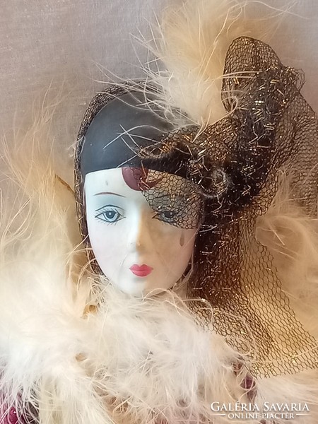 For Christmas, Venetian porcelain doll 45 cm
