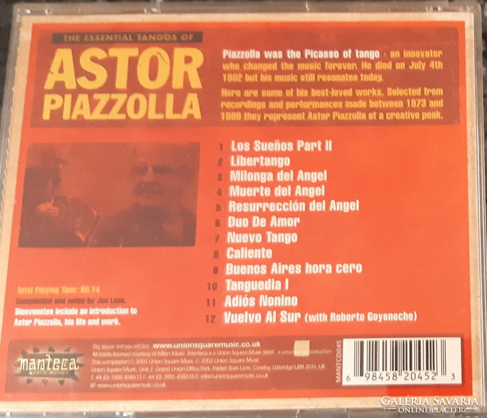 THE ESSENTIAL TANGOS OF ASTOR PIAZZOLLA    CD
