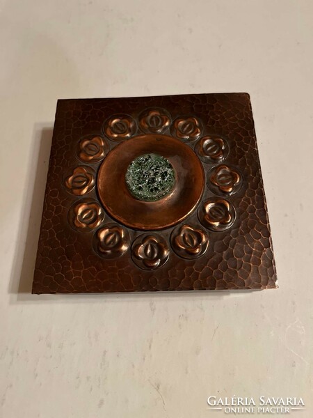 Applied Art Bronze Plate Box / László Dömötör ?? /