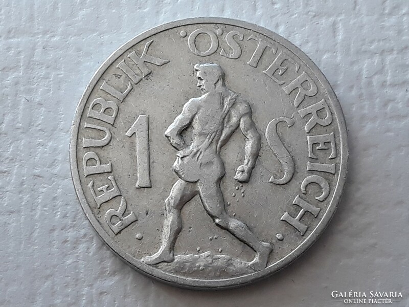 1 Schilling 1946 coin - 1 Austrian Schilling Republic of Austria 1946 foreign coin