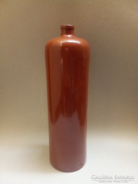 Vintage bottle, ceramic bottle, 42 cm