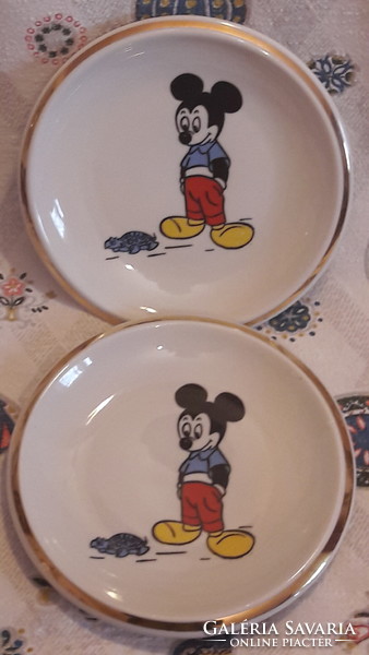 Miki egeres porcelán tányér, fali tányér (L2542)