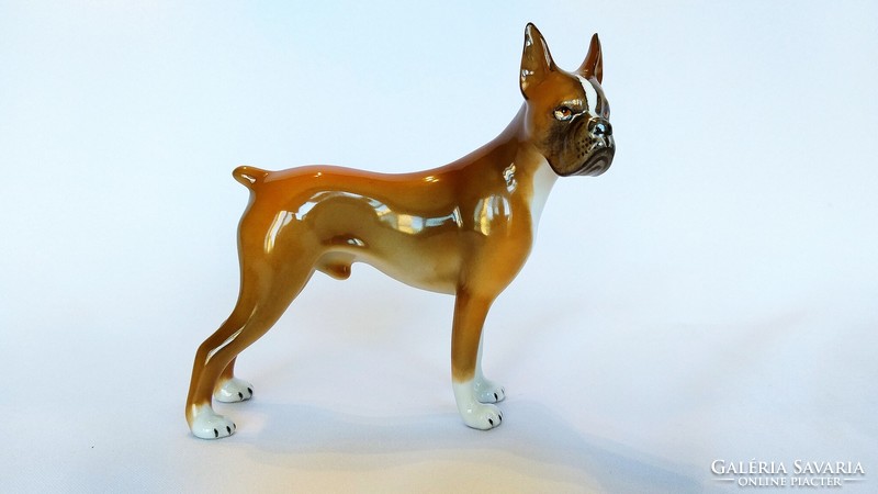 Új, Hollóházi kézzel festett kutya figura. Hibátlan!