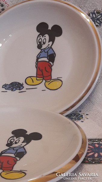 Miki egeres porcelán tányér, fali tányér (L2542)