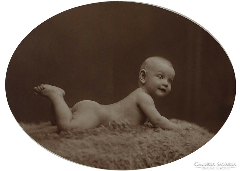1I845 old baby photography s. Weitzmann 9.5 X 13.5 Cm