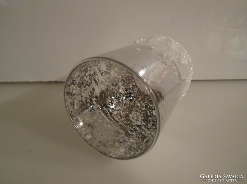 Candle holder - exclusive - 10 x 6.5 cm - glass - German - flawless