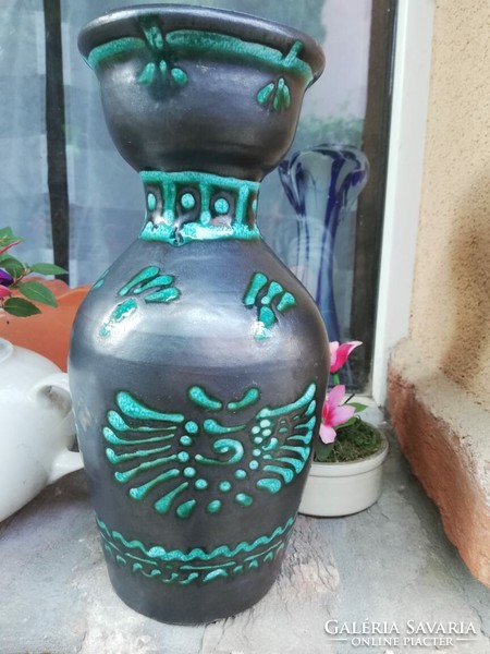 Great colors - ceramic vase 24.5 cm