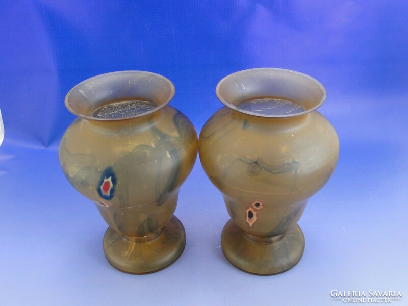 0A046 pair of Austrian Art Nouveau vases