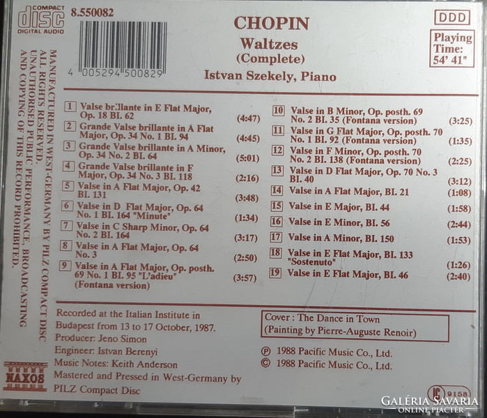 Chopin circulators Szekler István cd