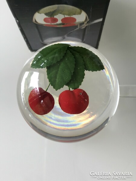 Table jam with cherry decor, 12 cm high