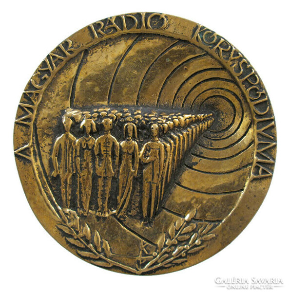 Sándor Kiss: Hungarian radio choir podium commemorative medal