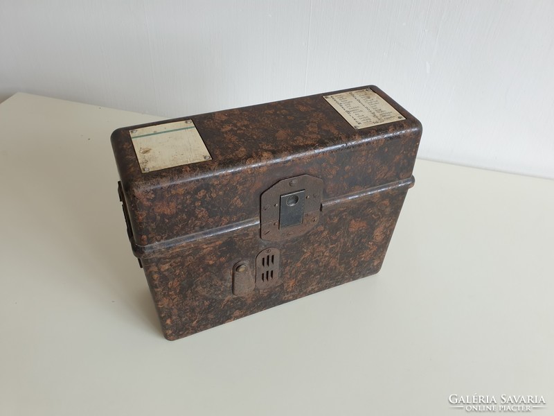 Old German military camp telephone telephone vinyl box 1932