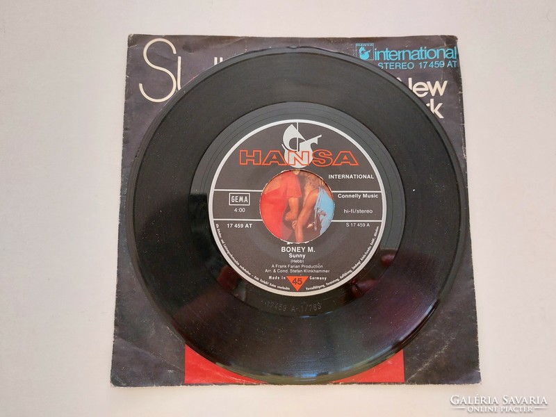 Retro record vinyl record single bonney m. Sunny