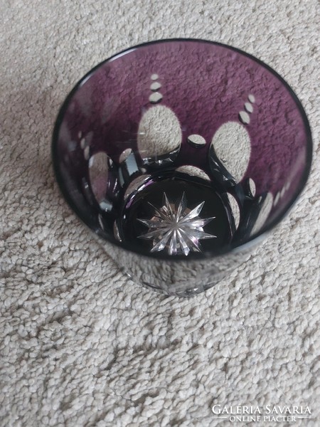 Bishop's purple goda crystal decorative glass