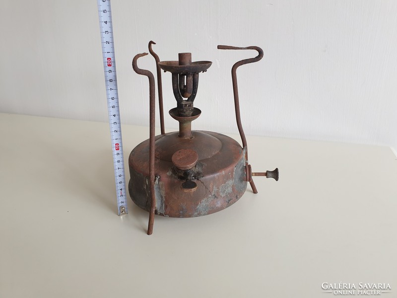 Vintage old copper copper patent kerosene spirit heating stove