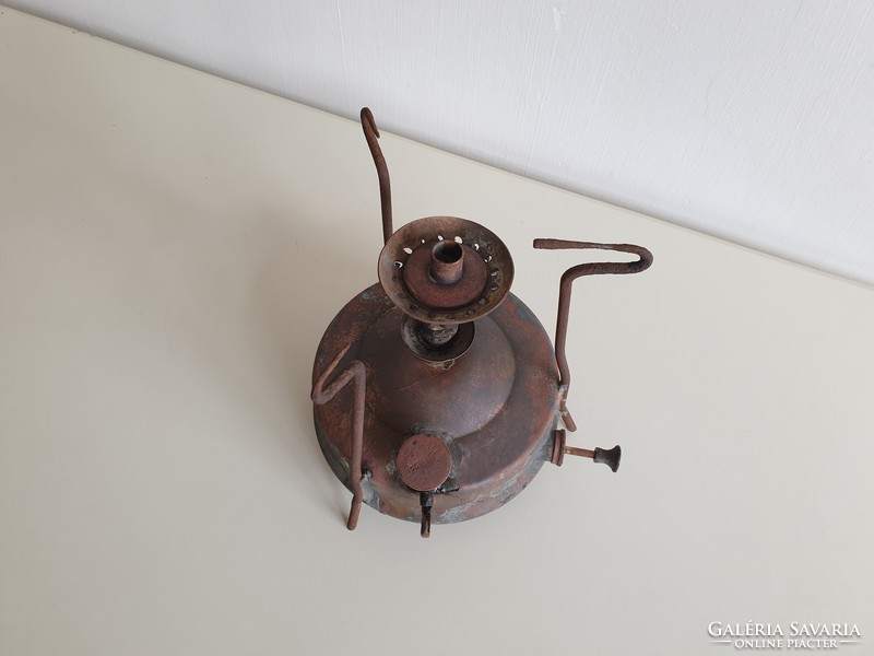 Vintage old copper copper patent kerosene spirit heating stove