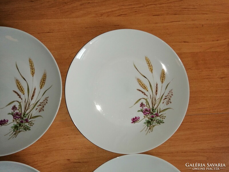 Jlmenau porcelain wheat pattern flat plate 4 pcs in one 23.5 cm (2p)