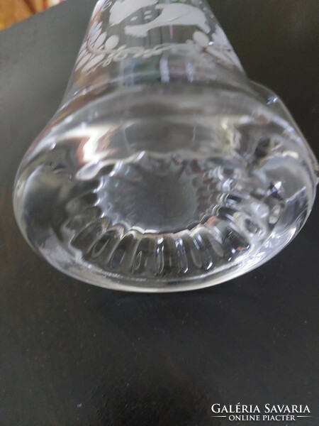 Horoscopic polished crystal jug (fish)