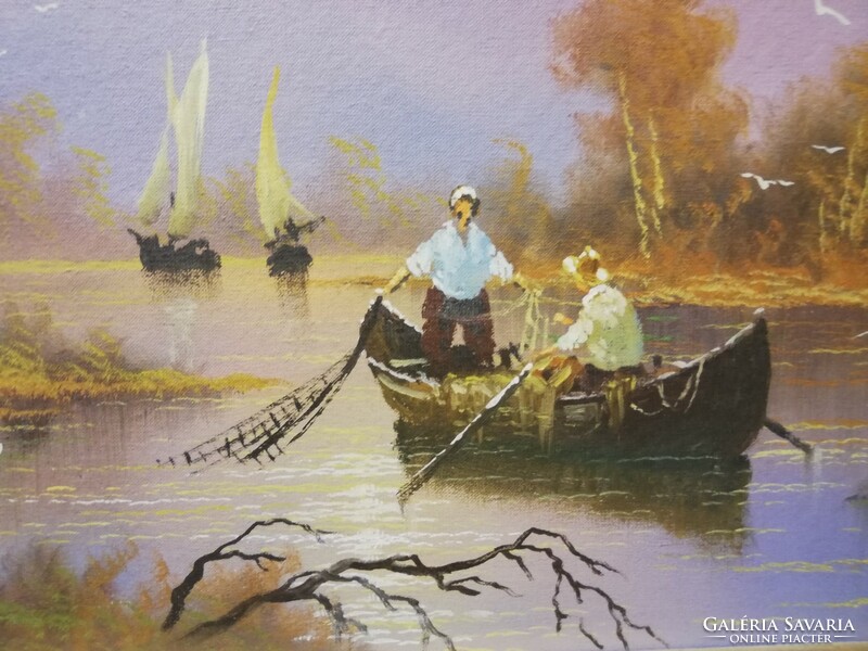 Prior adorian venetti fishermen with ladik / frame