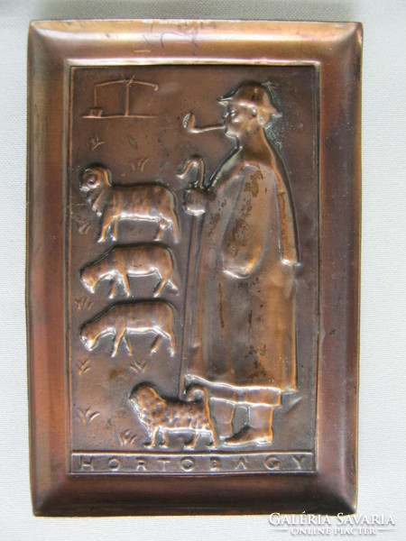 Hortobágy copper wall ornament