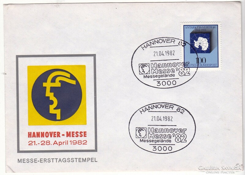 Németország emlékboríték, első napi bélyegzéssel 1982