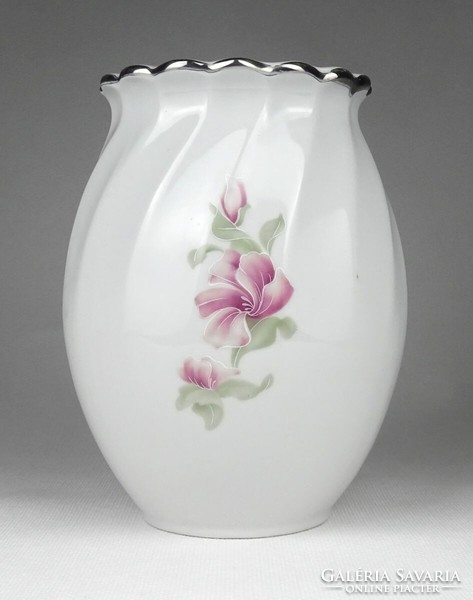 1I965 flower pattern apulum porcelain vase 16 cm