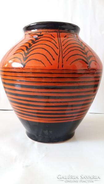 Applied Arts Company - striped, retro, hollow vase, flawless, marked 20 cm