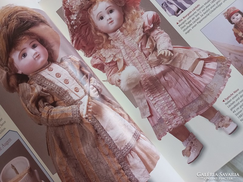 Antique porcelain dolls in a folder, 20 editions