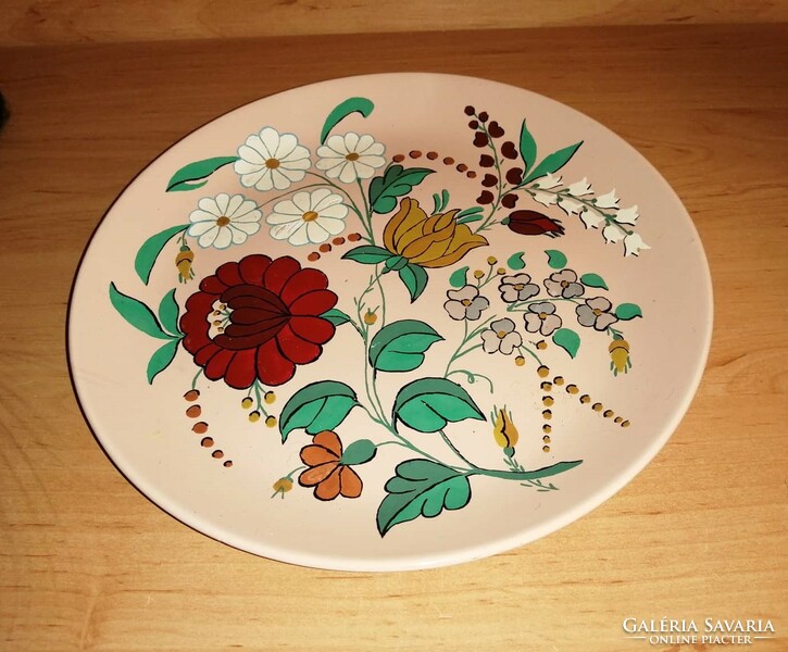 Hand-painted granite decorative plate diameter 23 cm
