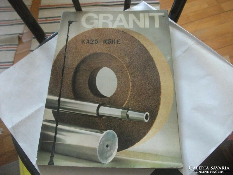 Technical book Kispest granite factory - large catalog of grinding wheels and discs 1990 Hungarian + German