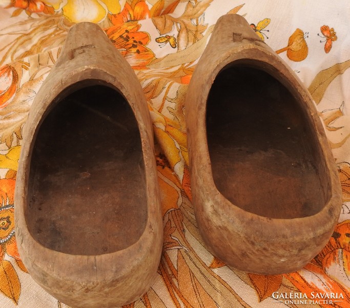 Old Dutch traditional wooden slippers - clogs approx. / 36 -Os size