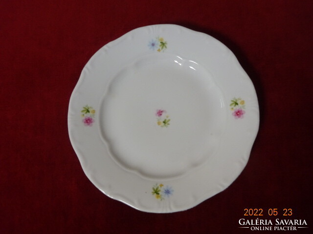 Zsolnay porcelain small plate, small floral, diameter 19 cm. He has! Jókai.