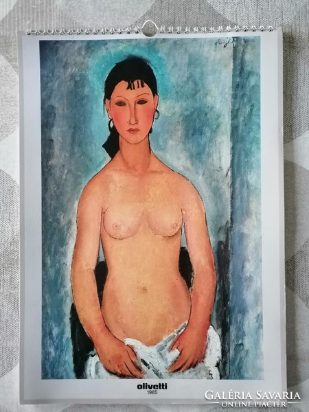 Modigliani wall calendar 1985