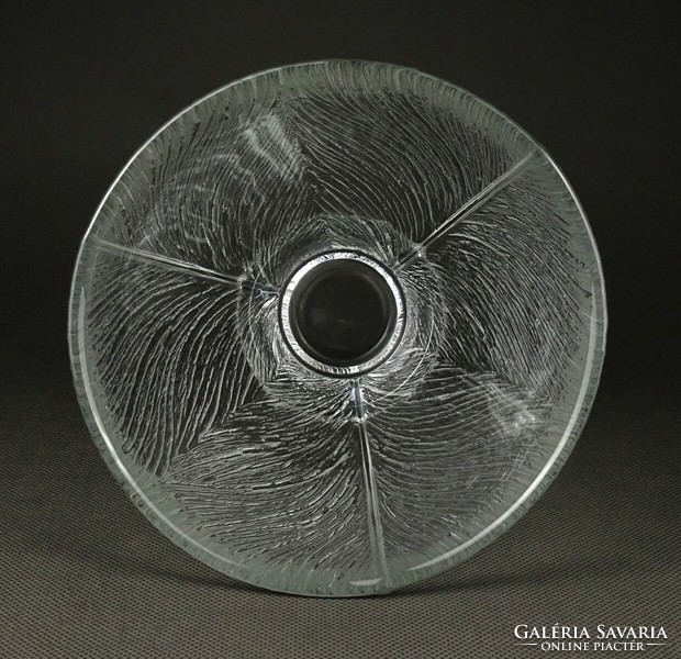 1I937 Különleges művészi üveg váza díszváza 14.5 cm