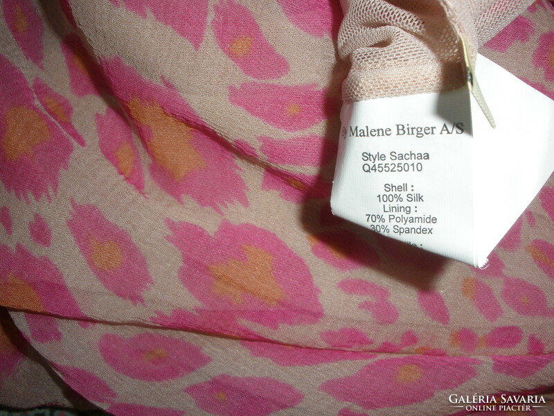 By Malene Birger 100% silk, selyem ruha bézs - rózsaszín