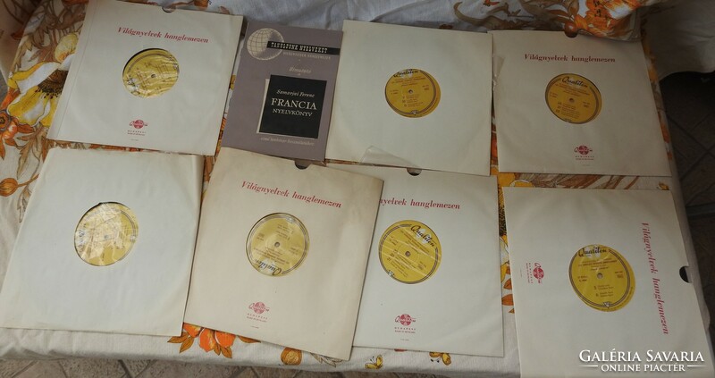 World languages on record - French - German - 14 vinyl records in one